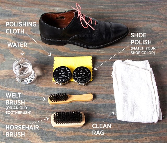 How to Shine Shoes: Materials
