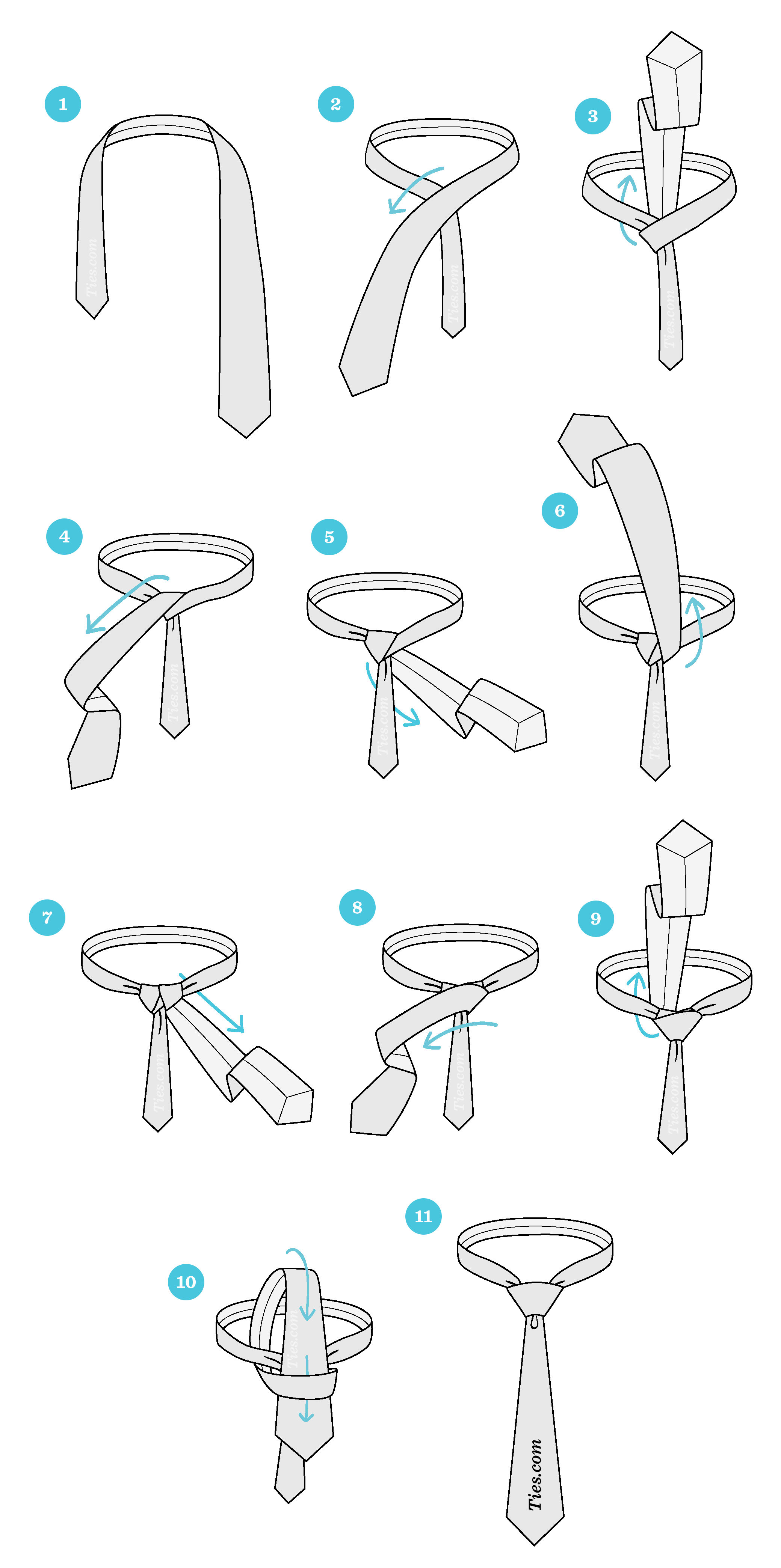 How to Tie-a-Tie - Full Windsor (slowly mirrored) - Easy! 