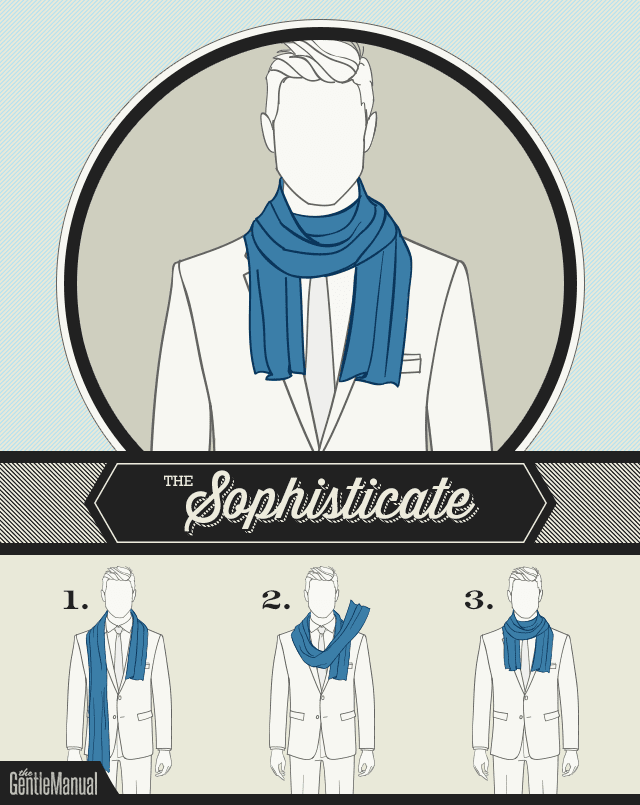 how to wear scarves men