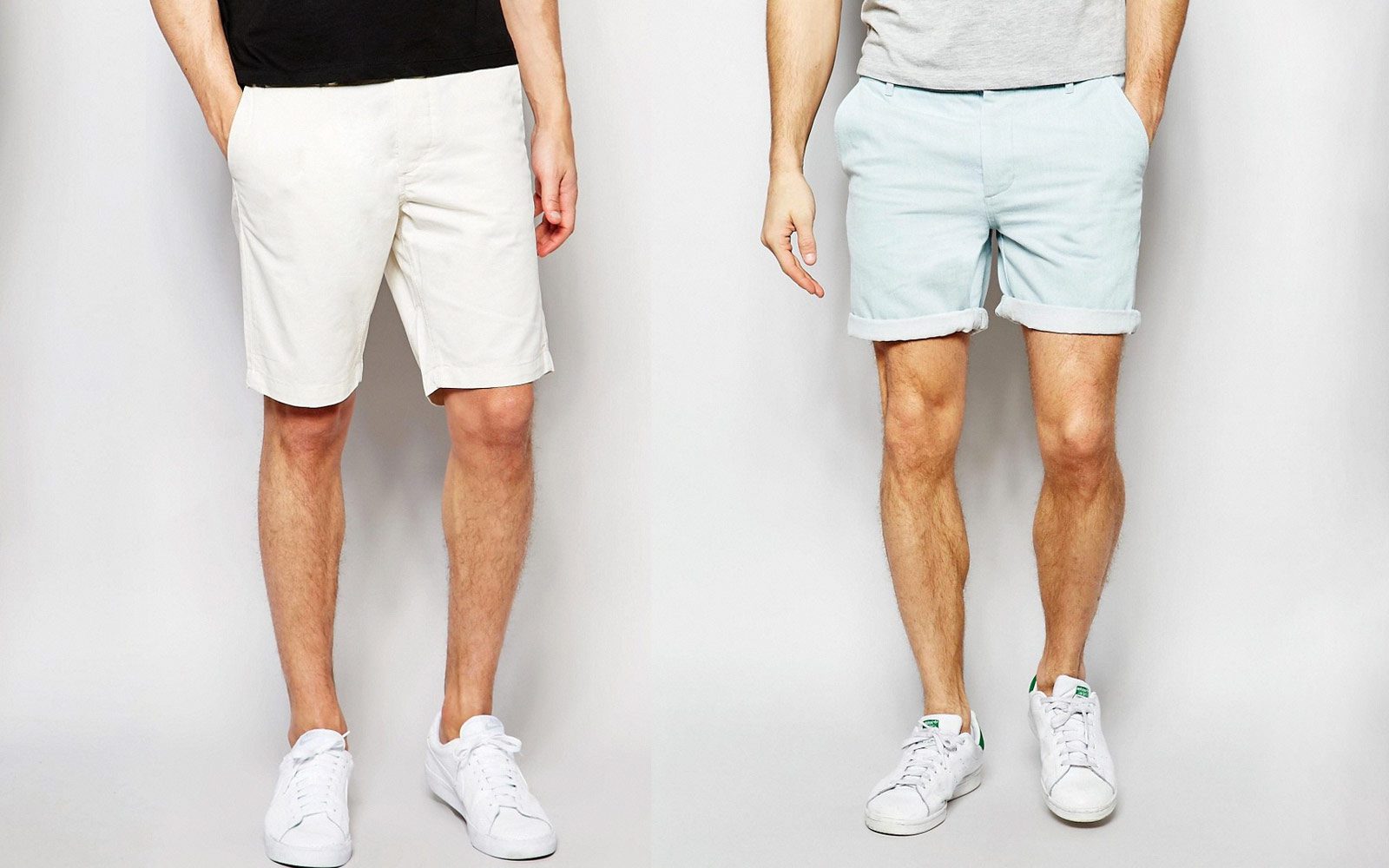 Black Shorts Men Bermuda Shorts Streetwear Pure Cotton Knee Length