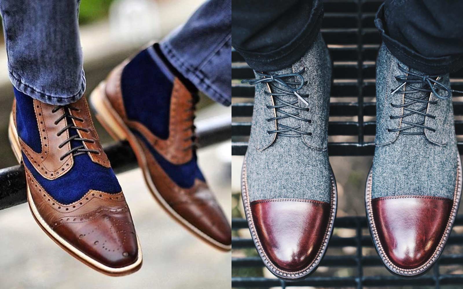 Two Tone Oxford Shoes