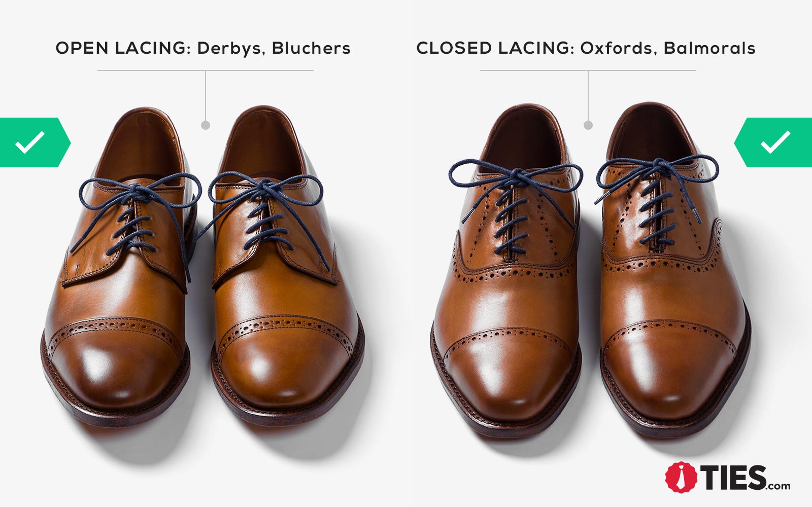different ways to tie dress shoes