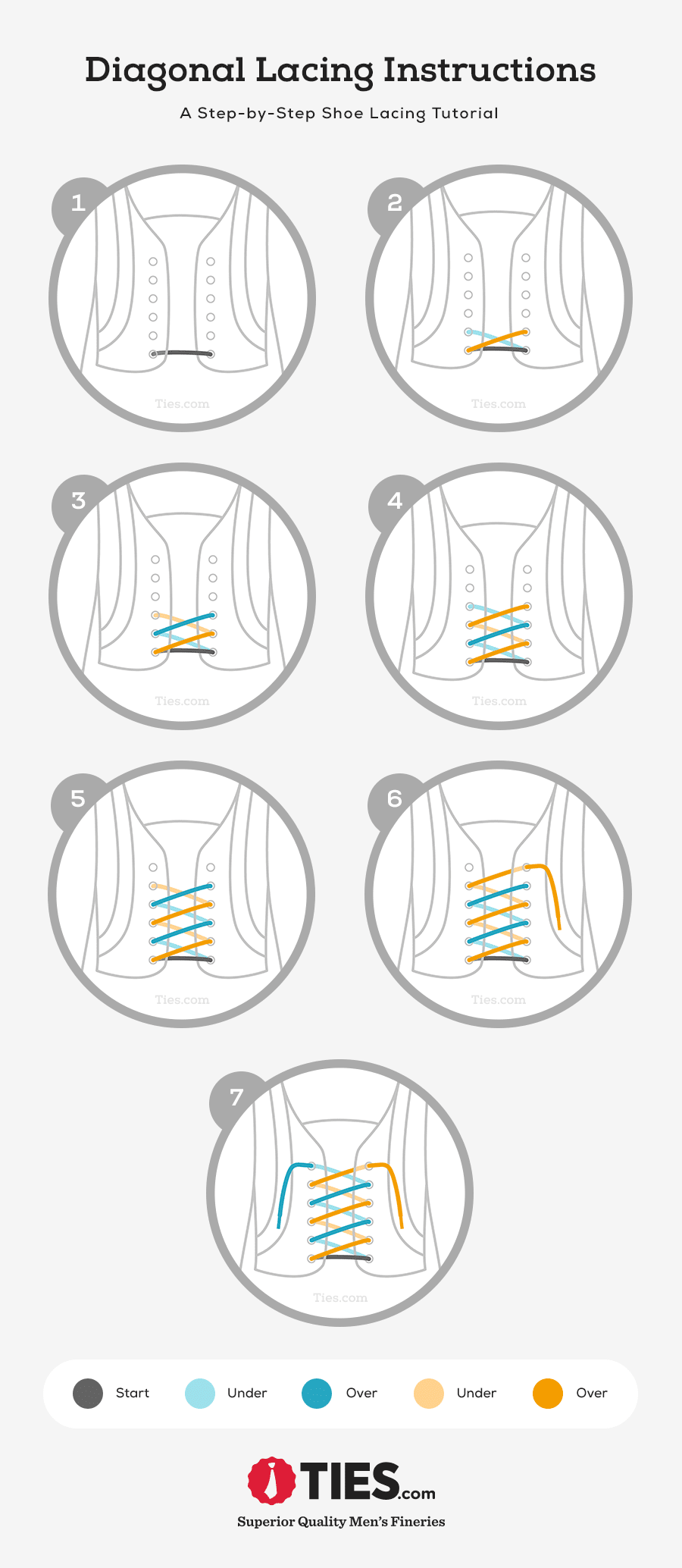 simple shoelace styles