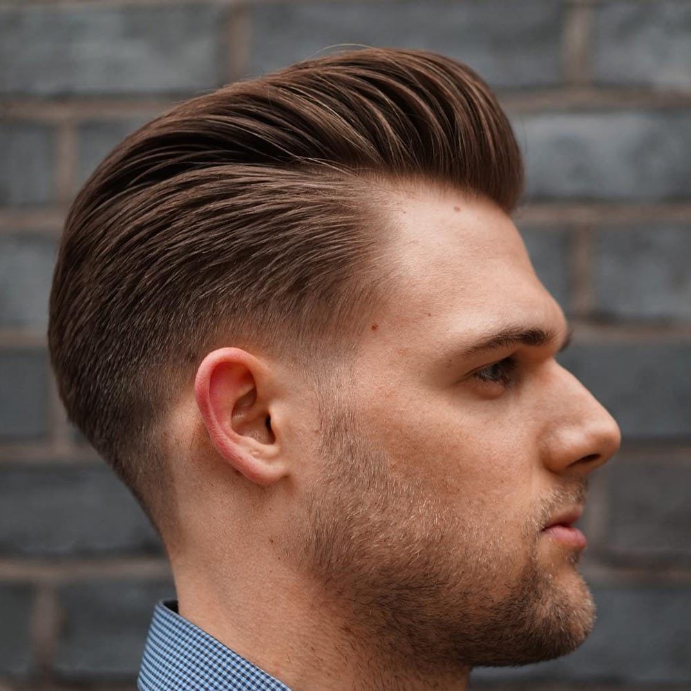 slicked back haircuts men        <h3 class=