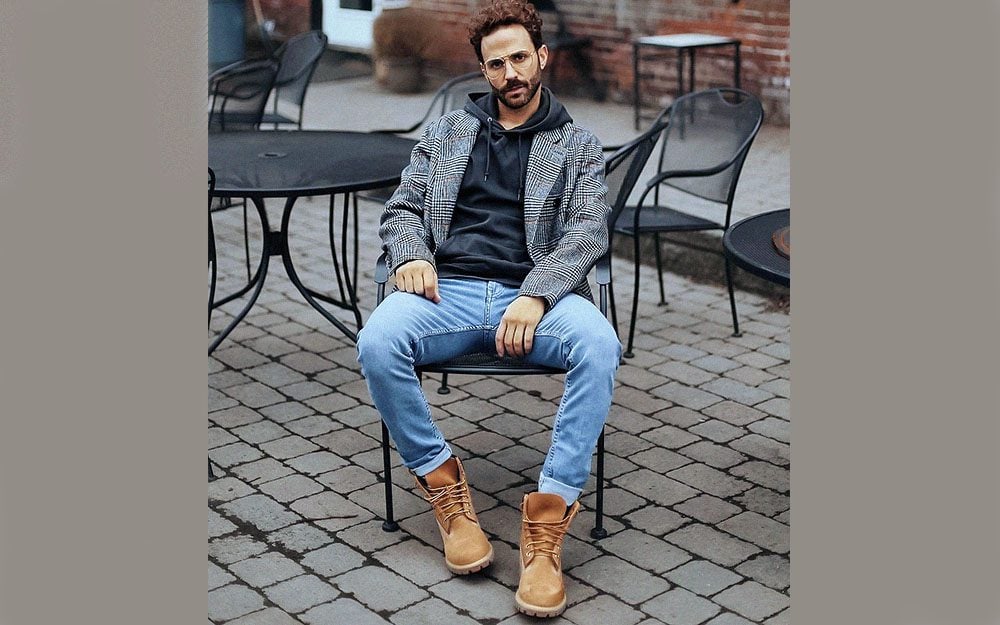 men's casual style with boots