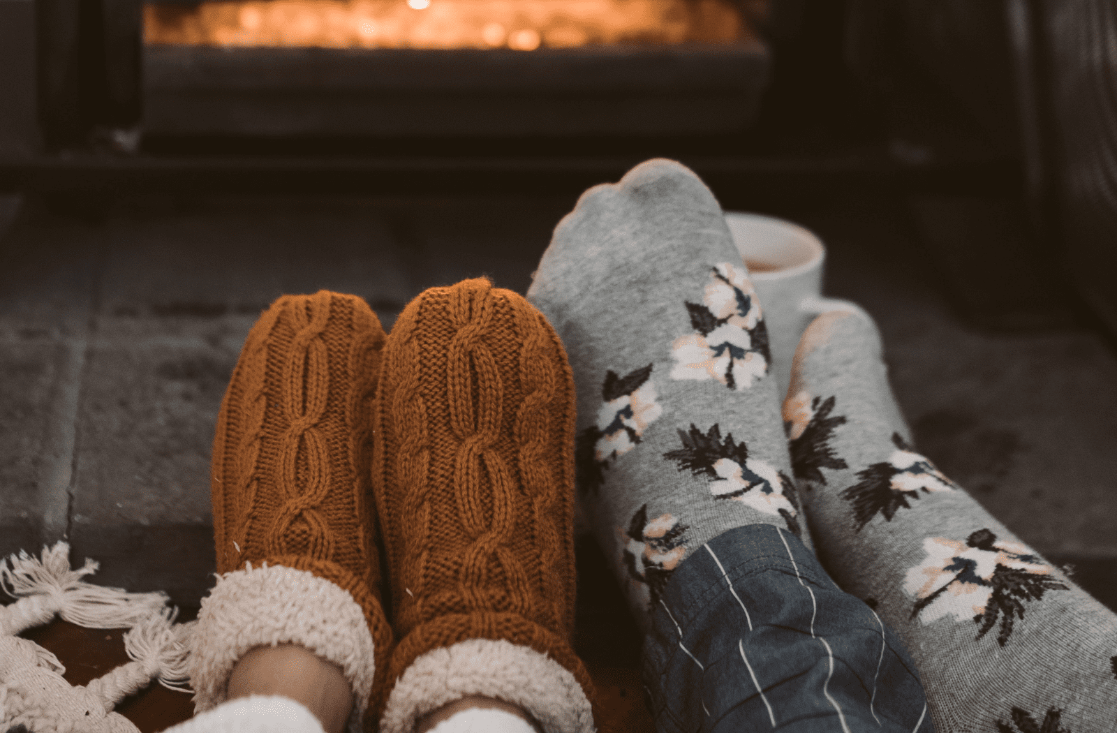 Washi × Merino Wool Middle Socks – Snow Peak