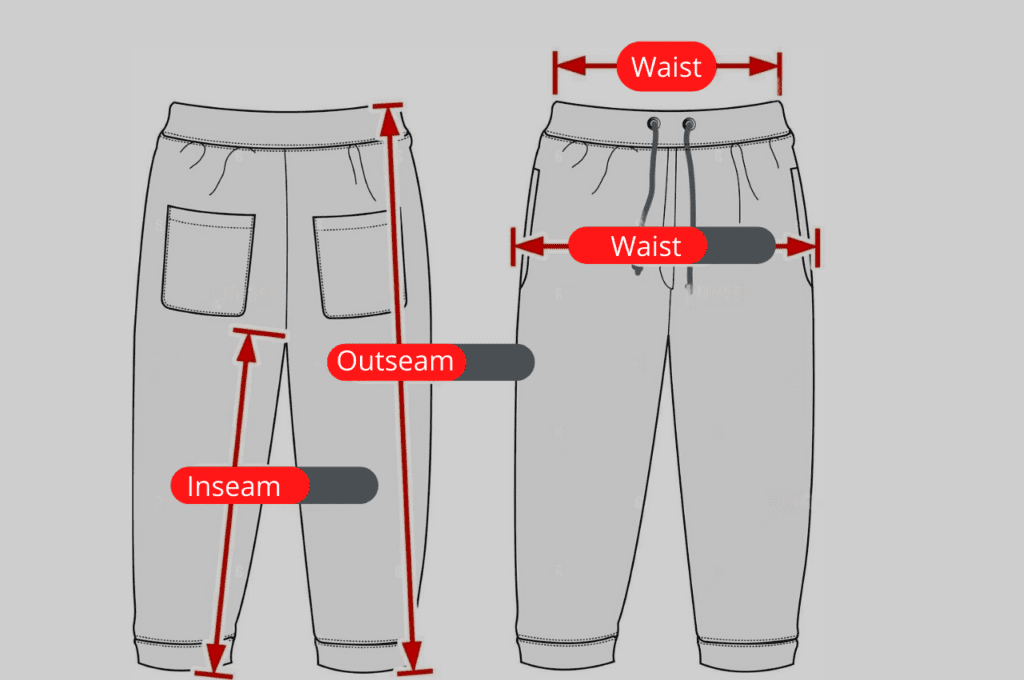 inseam length measured with the ml size.