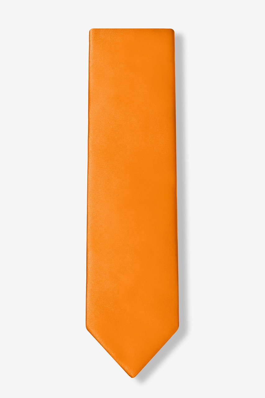 Apricot Microfiber Extra Long Tie | Ties.com