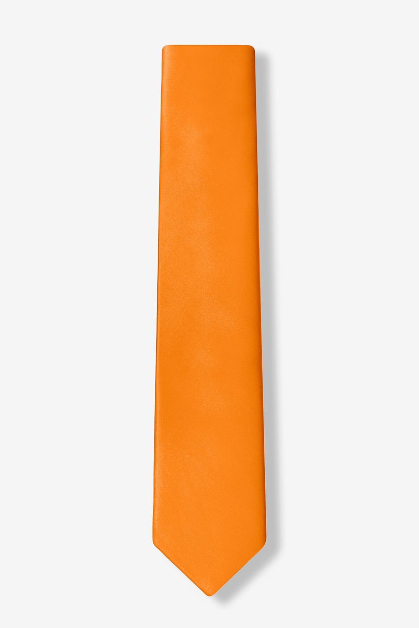 Apricot Microfiber Skinny Tie | Ties.com