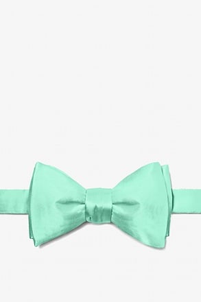 _Aqua Self-Tie Bow Tie_