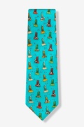 Sea Lion Siesta Aqua Tie Photo (1)