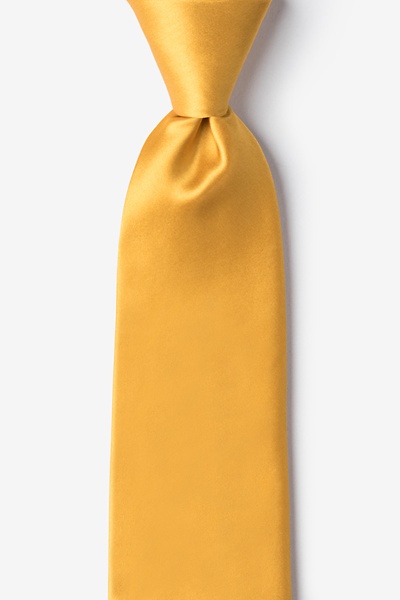 Artisans Gold Silk Extra Long Tie | Ties.com