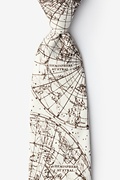 Vintage Star Chart Beige Tie Photo (0)