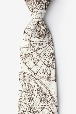 _Vintage Star Chart Beige Tie_