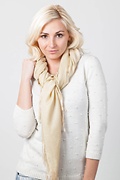 Beige Pashmina Scarf Photo (2)