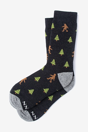 Black Sasquatch Sock | Big Foot Sock | Ties.com