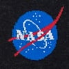 Black Carded Cotton Nasa Meatball Logo