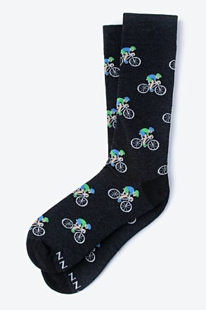 _Spin Cycle Bicycle Race Black Sock_