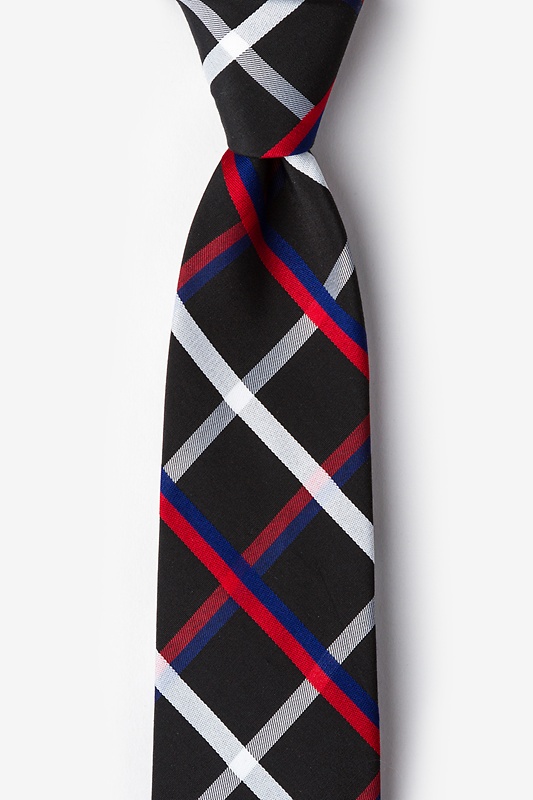 Black Cotton Bellingham Extra Long Tie | Ties.com