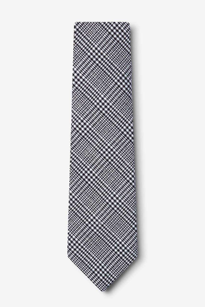 Black Cotton Cottonwood Extra Long Tie | Ties.com