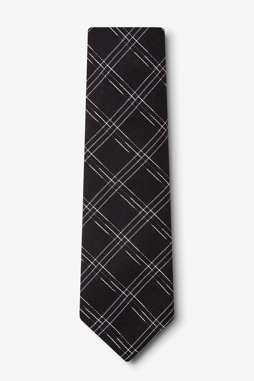 Black Cotton Escondido Extra Long Tie | Ties.com
