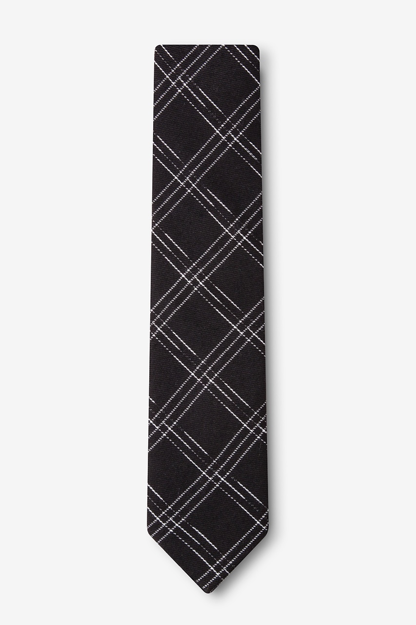 Black Cotton Escondido Skinny Tie | Ties.com
