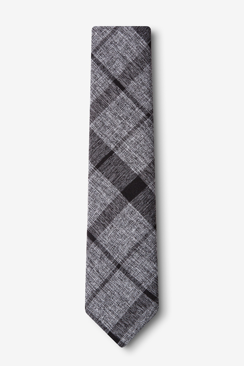 Black Cotton Kirkland Skinny Tie | Ties.com