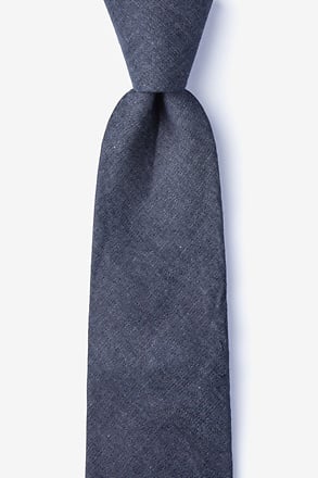 Munroe Black Extra Long Tie