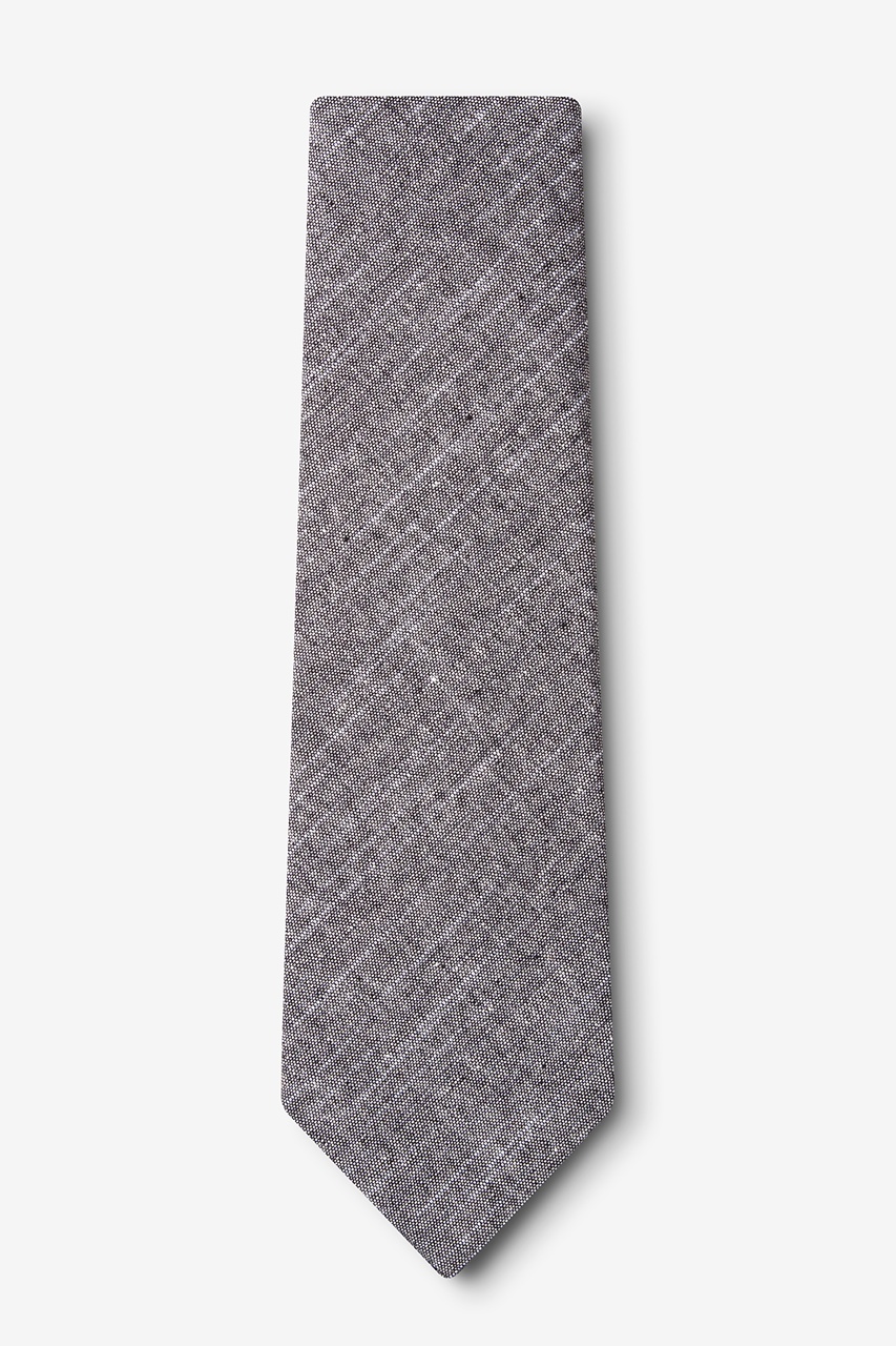Black Cotton Wortham Extra Long Tie | Ties.com