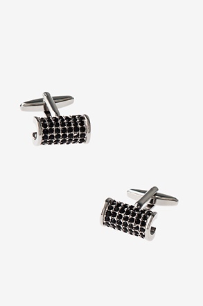 Bejeweled Cuff Black Cufflinks