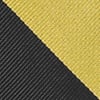 Black Microfiber Black & Gold Stripe