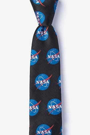 _Nasa Logo Black Tie For Boys_