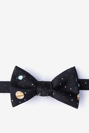 _Outer Space Black Self-Tie Bow Tie_