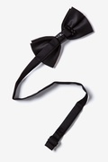 Metal-Tipped Black Pre-Tied Bow Tie Photo (1)