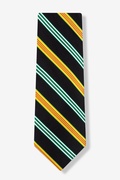 Black and Yellow Repp Stripe Tie Photo (0)