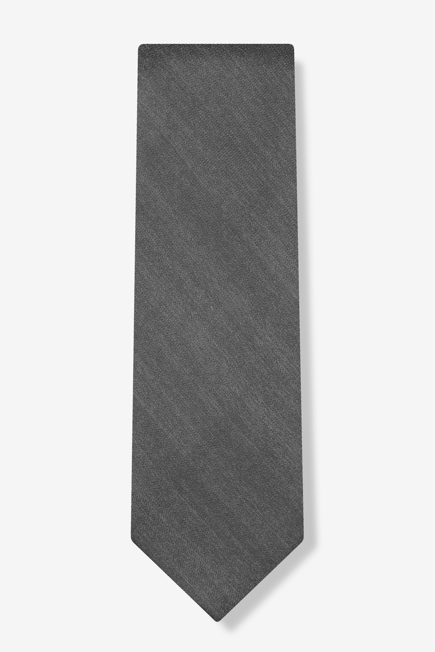 Black Silk Solid Stitch Tie | Ties.com