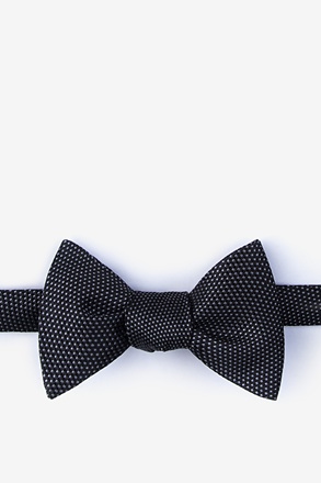 Goose Black Self-Tie Bow Tie