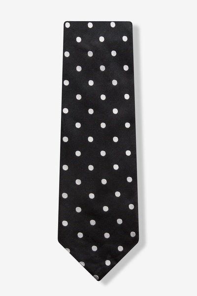 Black Ivory Polka Dot Tie