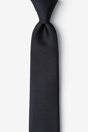 _Lombok Black Skinny Tie_