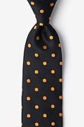 Orange Polka Dot Black Tie Photo (0)