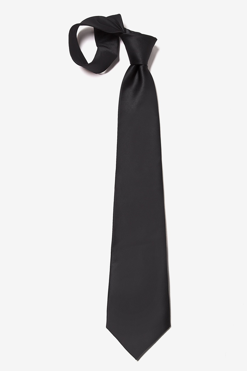 Black Extra Long Tie | Ties.com