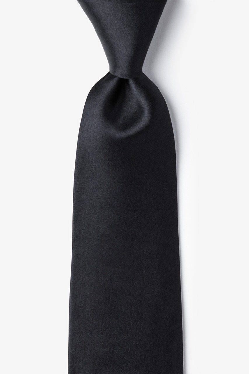 Black Silk Tie for Men | Solid Neckties Collection | Ties.com