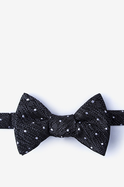 Black Silk Tully Self-Tie Bow Tie | Ties.com