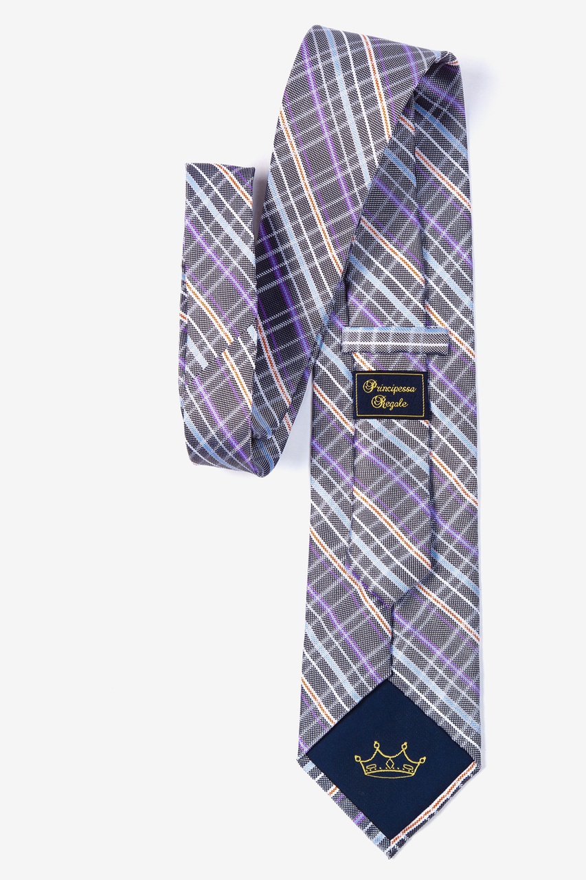 Black Silk Verona Plaid Tie | Ties.com