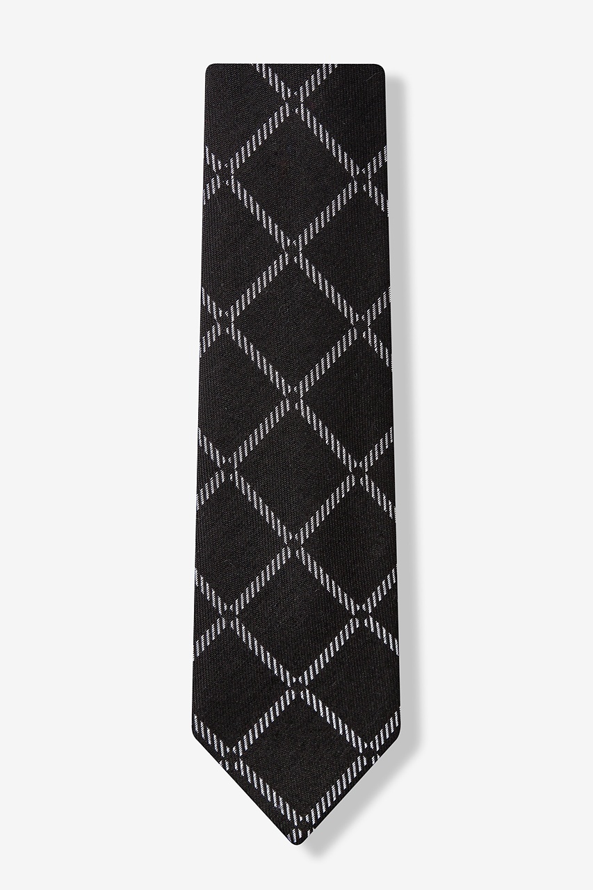 Black Wool Turin Square Tie | Ties.com