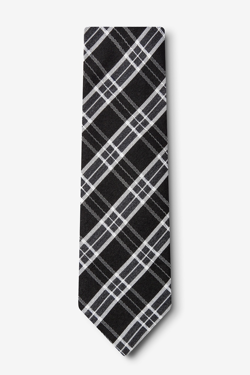 Black Wool Vienna Plaid Tie | Ties.com