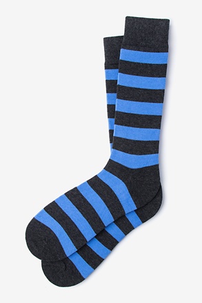 _Rugby Stripe Blue Sock_
