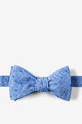 Blue Churchill Self-Tie Bow Tie Photo (0)