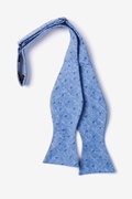 Blue Churchill Self-Tie Bow Tie Photo (1)