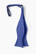 Blue Huntington Polka Dots Self-Tie Bow Tie Photo (1)